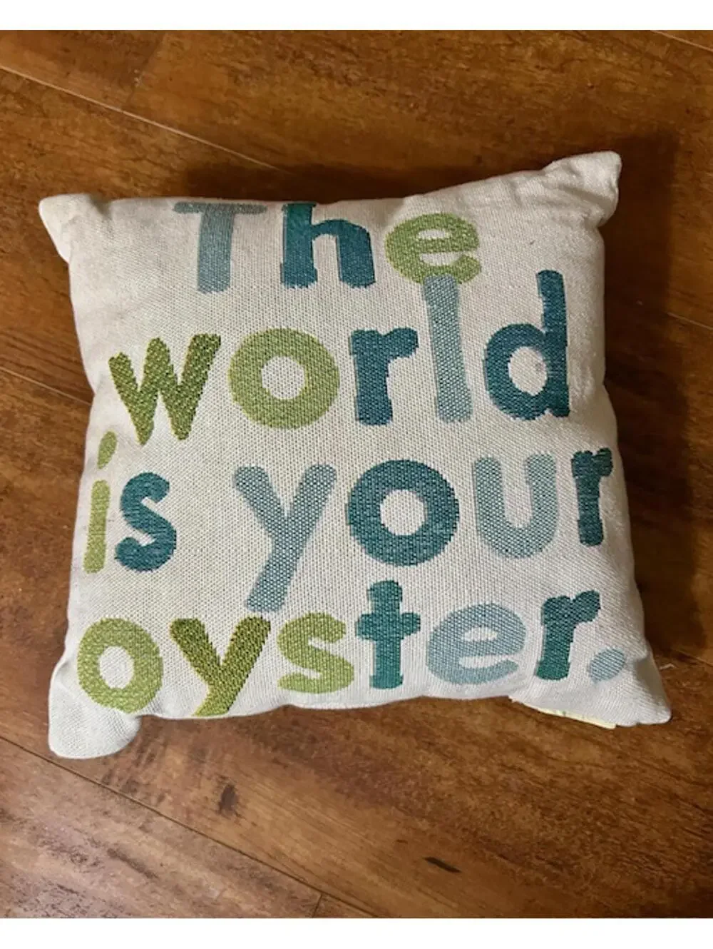 Decorative Throw Pillow with Inspirational Quote